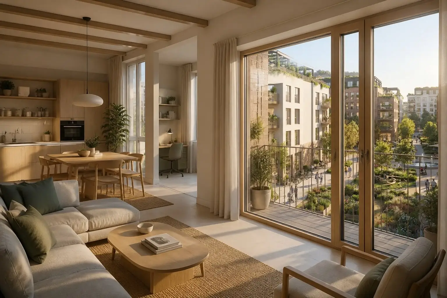 Live / Work One-Bed concept interior